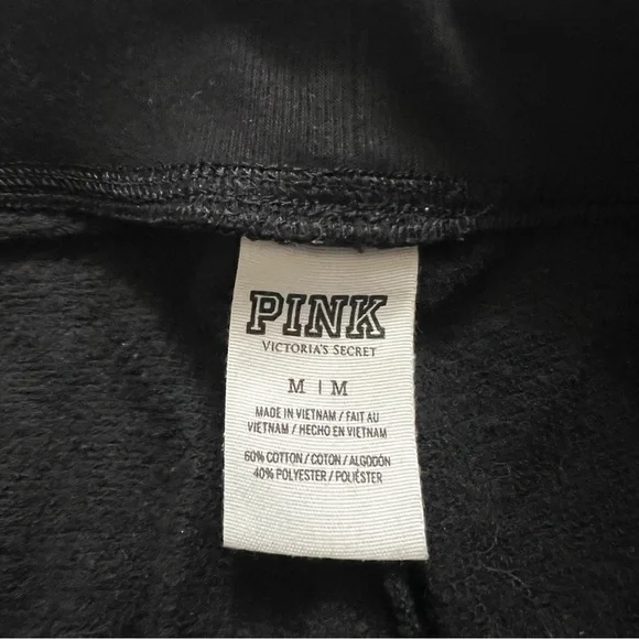 PINK Sequin Joggers Size M - Picture 3 of 5